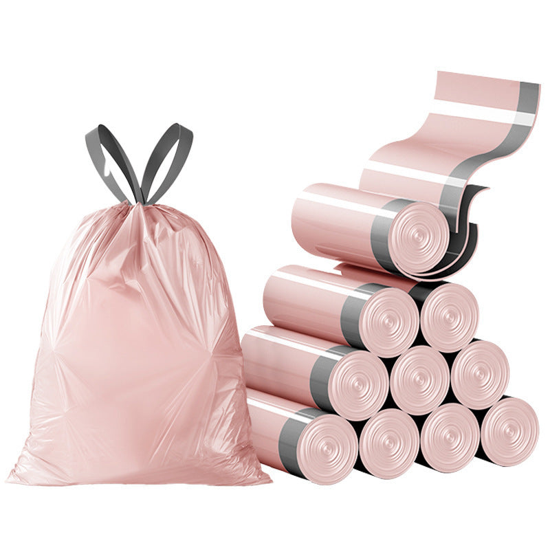 80 pieces of Iceberry pull-string trash bags, designed with extra large and thick dimensions for enhanced durability. Made of disposable and high-quality polyethylene material, these bags are suitable for various applications including living room