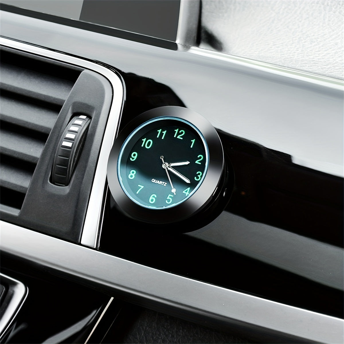 High-quality luminous car clock for interior decoration.