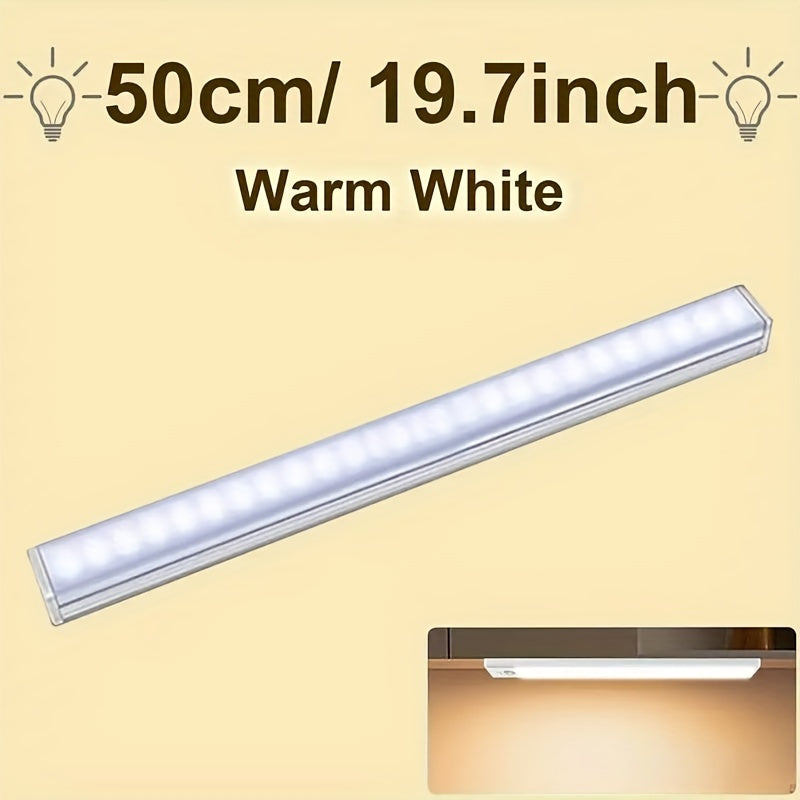 The intelligent 1pc LED Cabinet Light instantly lights up your home with motion sensor function. USB rechargeable with magnetic and wireless night light strips, it is suitable for various