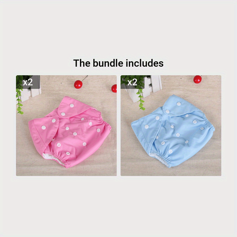 Reusable diaper pants for young children, waterproof and washable for use in autumn and winter.