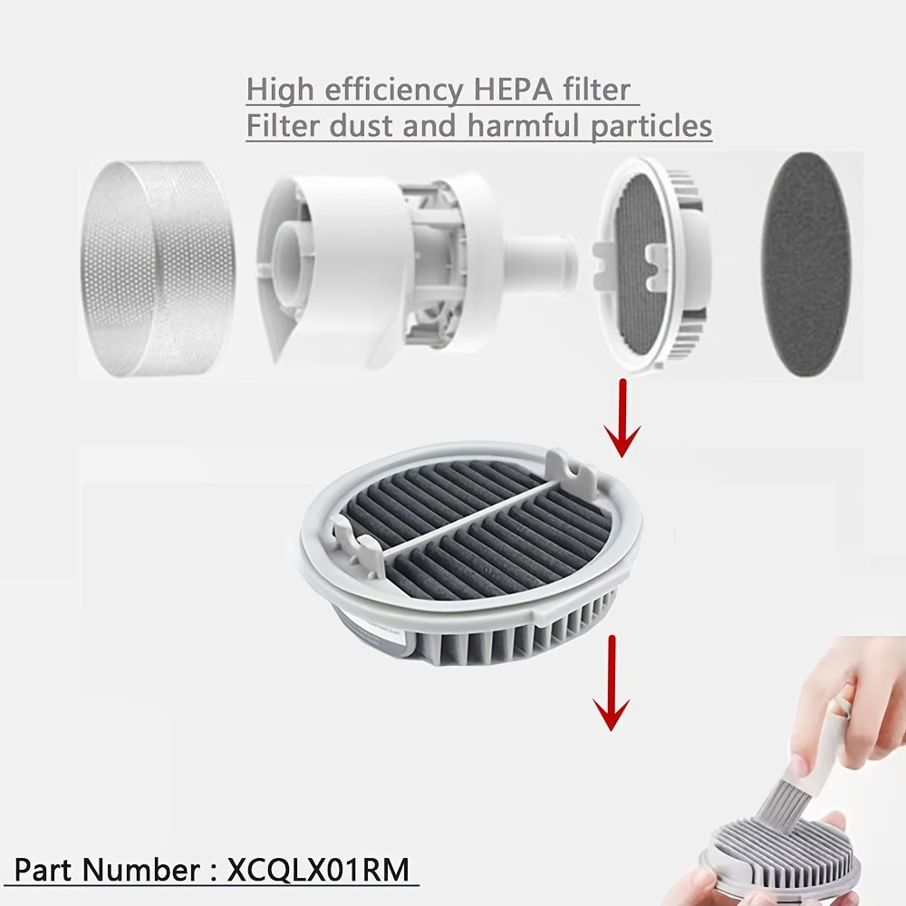 Two high-efficiency HEPA filters designed for the Xiaomi Roidmi Wireless F8 Vacuum Cleaner. These filters are compatible with model XCQLX01RM and help enhance air quality and overall performance.