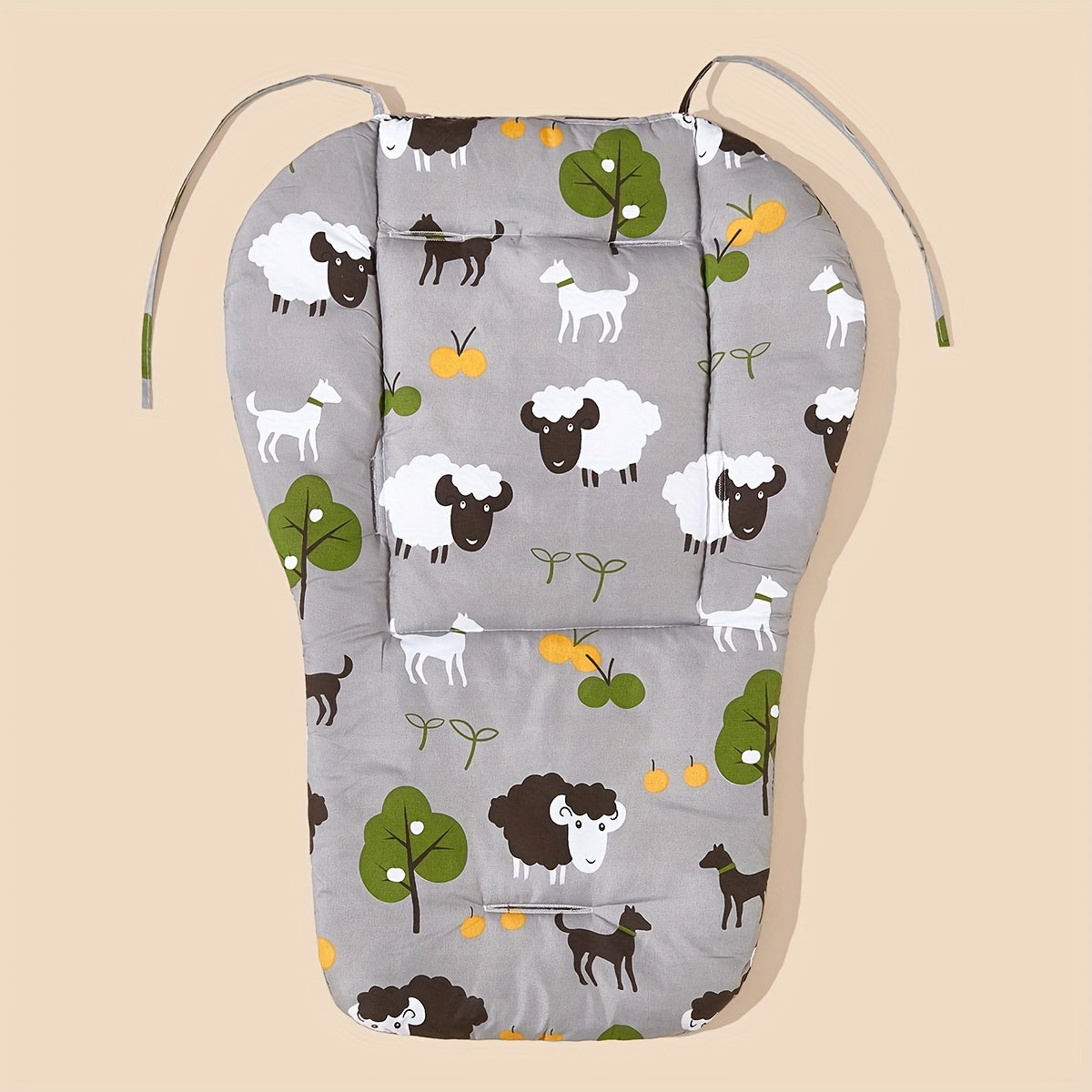 Sheep Cartoon Stroller Cushion - Comfy Seat Pad for Lounging