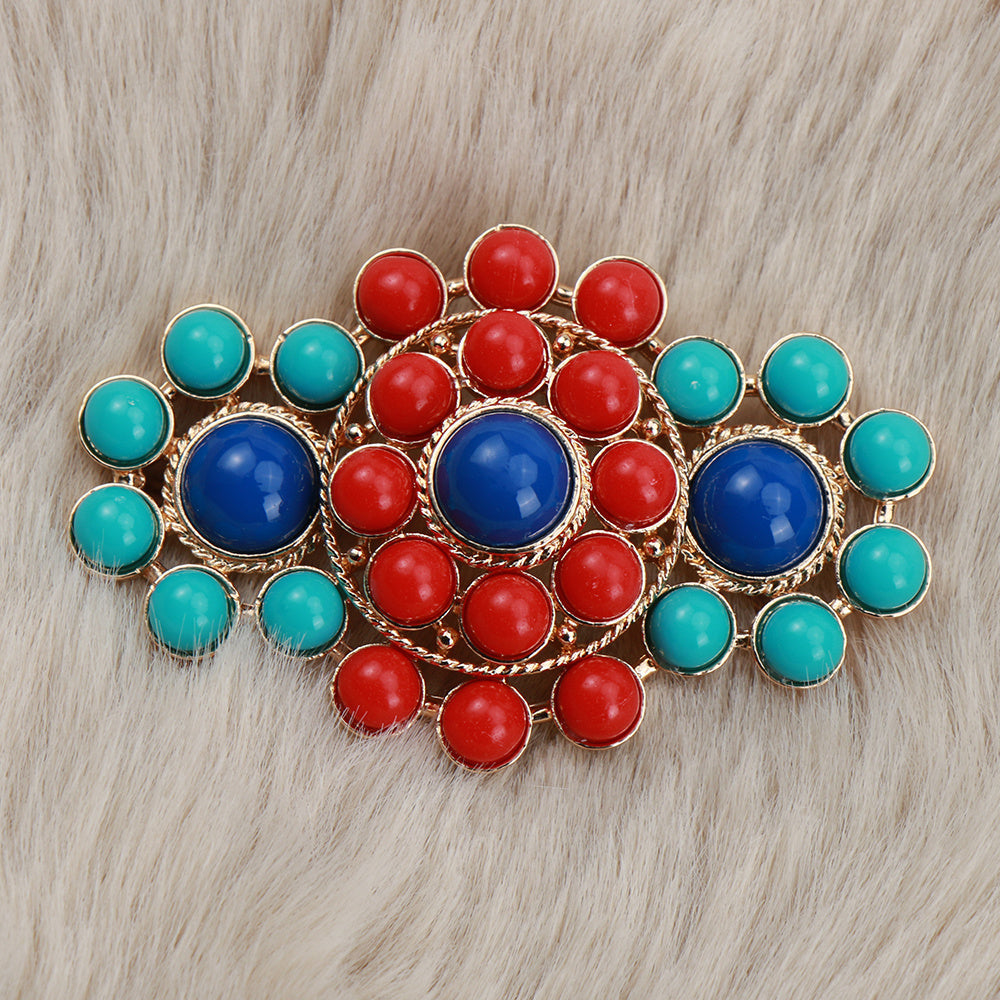 Unique Ethnic Style Lotus Flower Brooch with Irregular Shape - Stylish Accessory for Jackets, Dresses, Hats - Perfect for Fashion Coordination