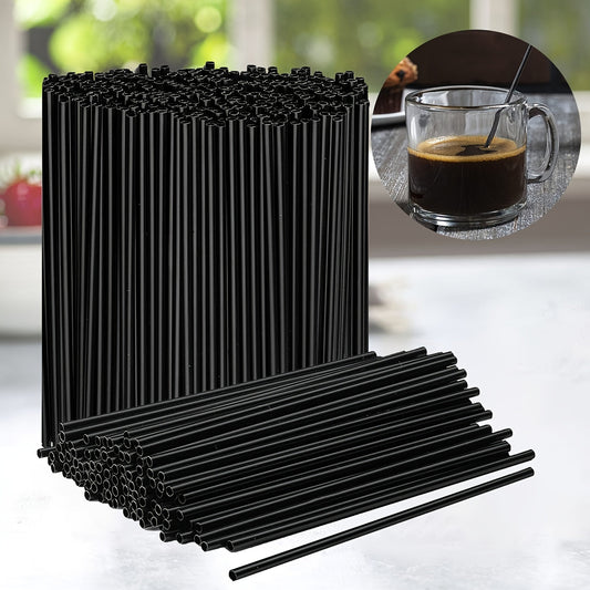 500 disposable straws, perfect for stirring coffee or cocktails, with a length of 12.7cm. Ideal for use in bars, pubs, clubs, restaurants, and at home as drinkware accessories.