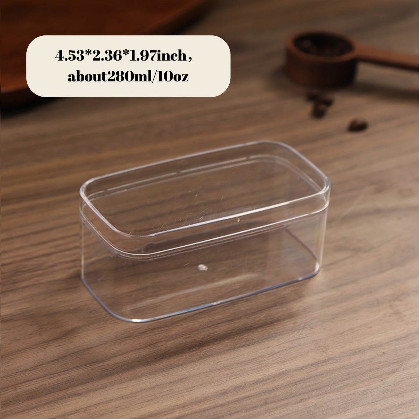 Set of 10 Clear Plastic Dessert Containers, Ideal for Bakery Treats, Durable and Reusable for Homemade Desserts, Cookies, and Cakes. Perfect for Restaurant Mousse Cake and Tiramisu, Transparent Biscuit Jar, Small Loaf Cakes, and Cake Rolls. Great for