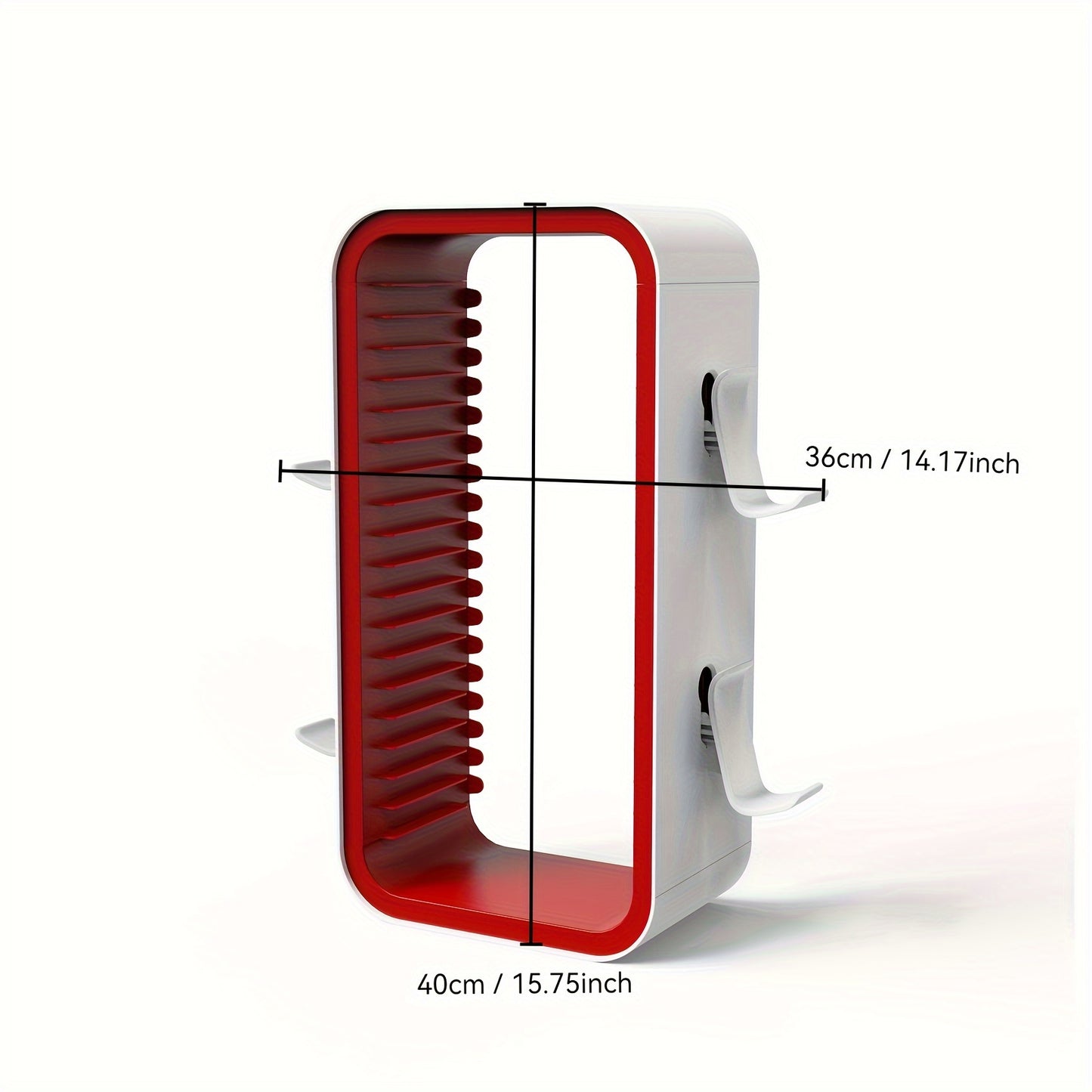 Game storage and controller stand holds 18 discs and 4 controllers for PS5/PS4/Switch/Xbox.