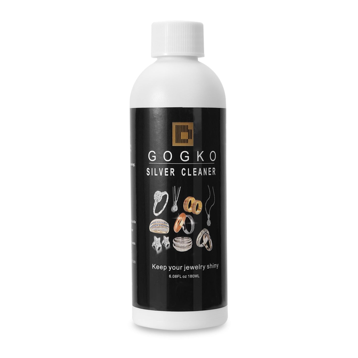 High-Quality Golden & Silvery Polishing Cleaner, 180ml - Effectively Removes Oxidation from Sterling Jewelry and Accessories