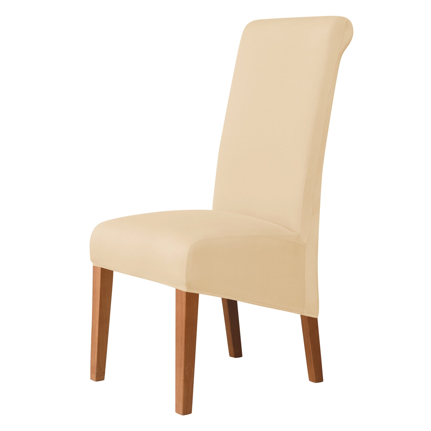 Soft, smooth elastic slipcover for large dining chairs, perfect for weddings, ceremonies, and banquets.