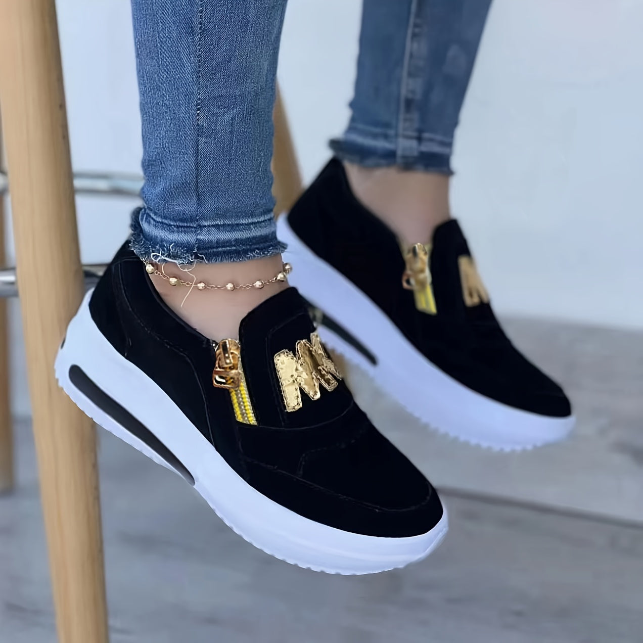 Stylish slip-on sneakers for women, comfortable and non-slip, perfect for walking