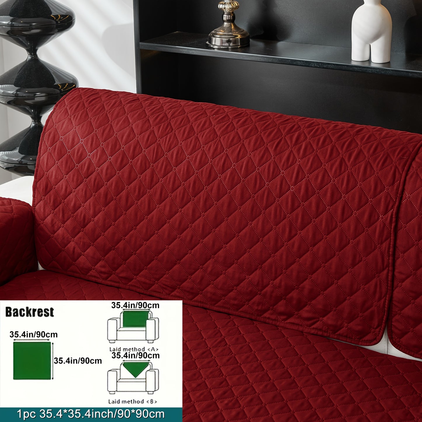 Anti-slip sofa cushion protective pad suitable for all types of sofas, machine washable.