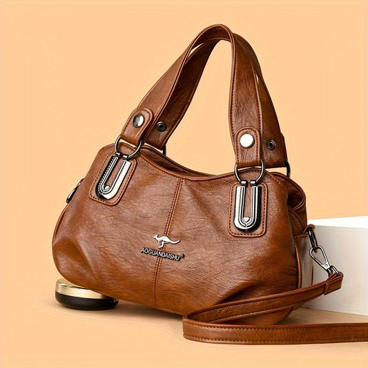 New trendy bag for middle-aged women - versatile handbag with single shoulder and crossbody design.