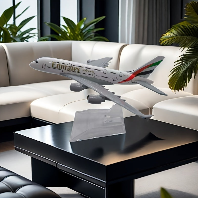 Detailed collectible Airbus A380 model for hobbyists and car decor enthusiasts, perfect gift idea.