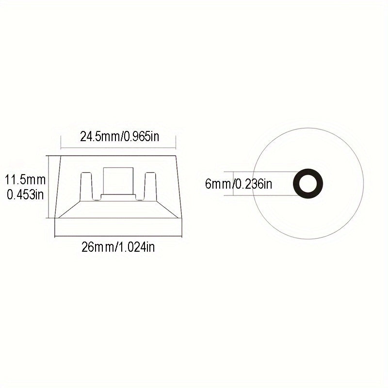 4 acrylic electric guitar knobs with 24 fine splines for speed control.