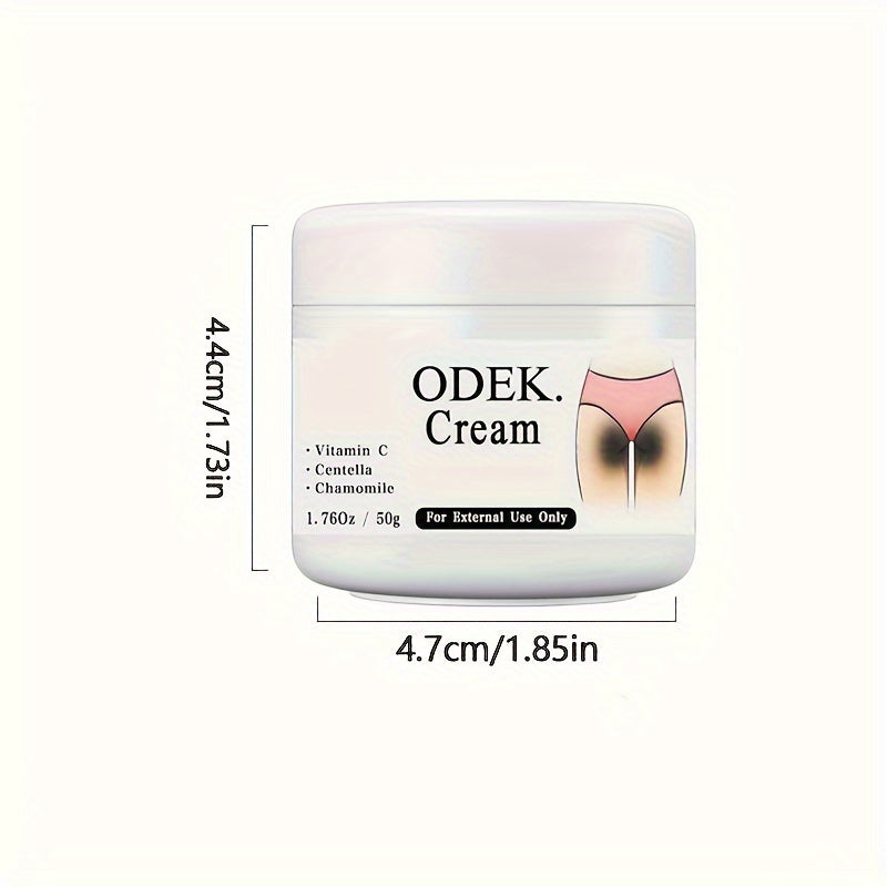 ODEK Radiant Glow Body Cream- 50g, Fragrance-Free, Moisturizing Lotion for Underarms & Intimate Areas, Suitable for All Skin Types.