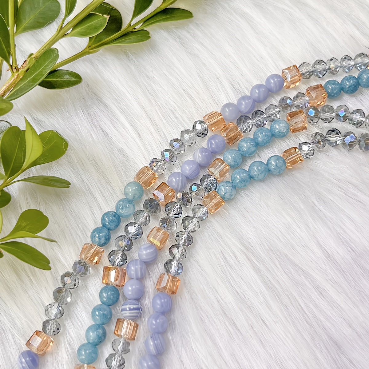 Unique vintage-inspired mala necklace featuring a raw kyanite pendant, beautiful blue lace agate and amazonite beads. Hand-beaded with love, this crystal japamala promotes chakra mindfulness and inner peace. This elegant boho accessory is perfect for any