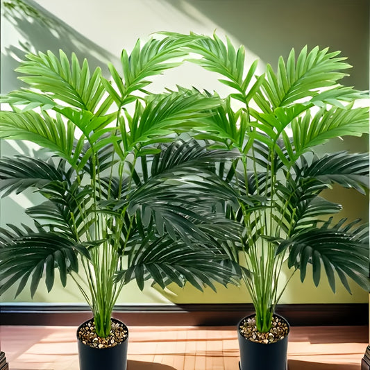 Artificial Potted Palm Tree - 18 Heads, Detachable, Suitable for Indoor or Outdoor Decor, Ideal Housewarming Gift.