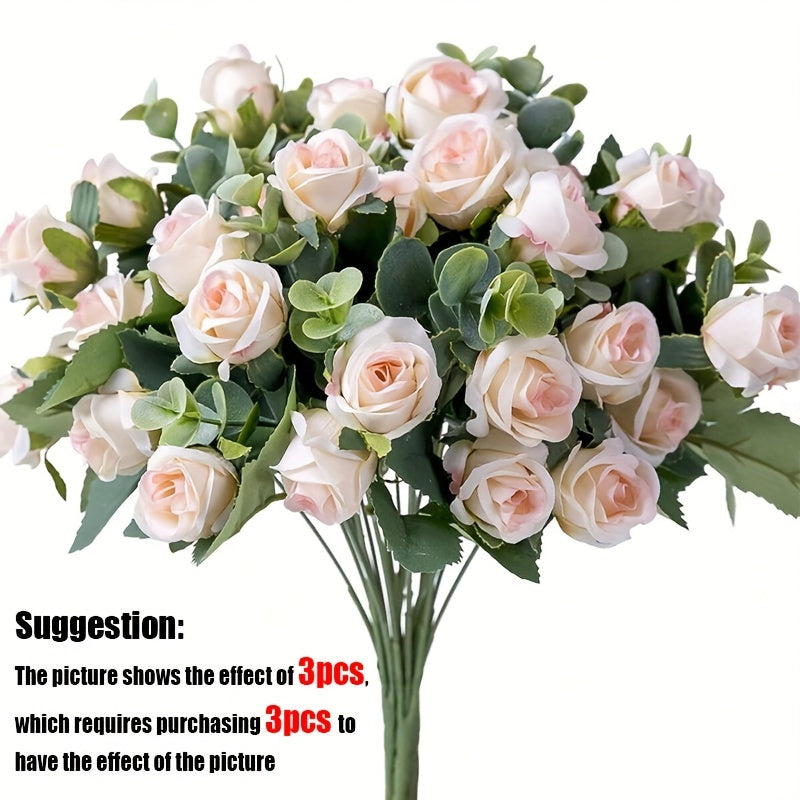 1 pc Artificial Flowers with 10 Heads, suitable for Valentine's Day, birthdays, weddings, and home décor.