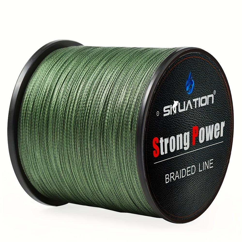 Durable 500m Super Strong Fishing Line, 4-Strand PE Braided Line, 10-80 LB for Long Casting