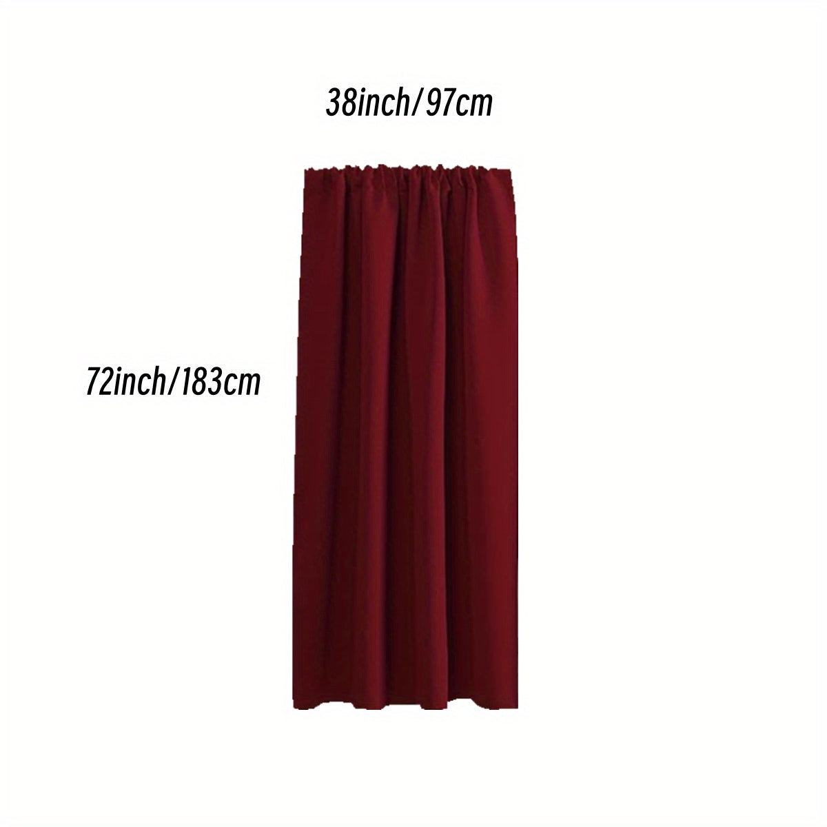 1PC Insulated Rod Pocket Bedroom Blackout Curtains for Room Darkening and Noise Reduction