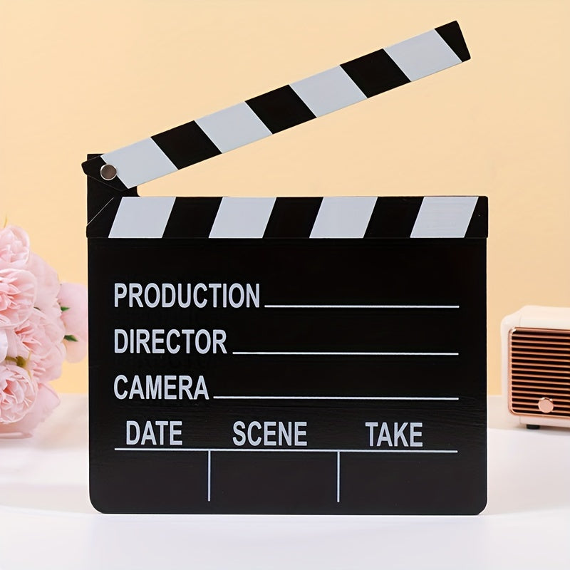 2D wooden clapboard for film directing, dimensions 7.08''x7.87''