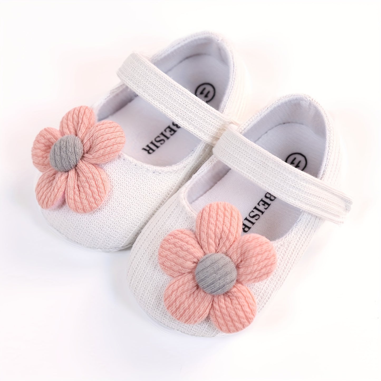 Toddler sunflower princess shoes for daily wear in spring and fall, lightweight, non-slip, and colorful candy-like design.