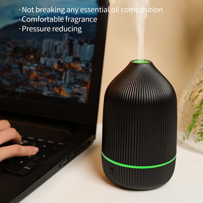 USB fragrance diffuser with Soundwave technology, ideal for home, office, and travel. Great for gifting.