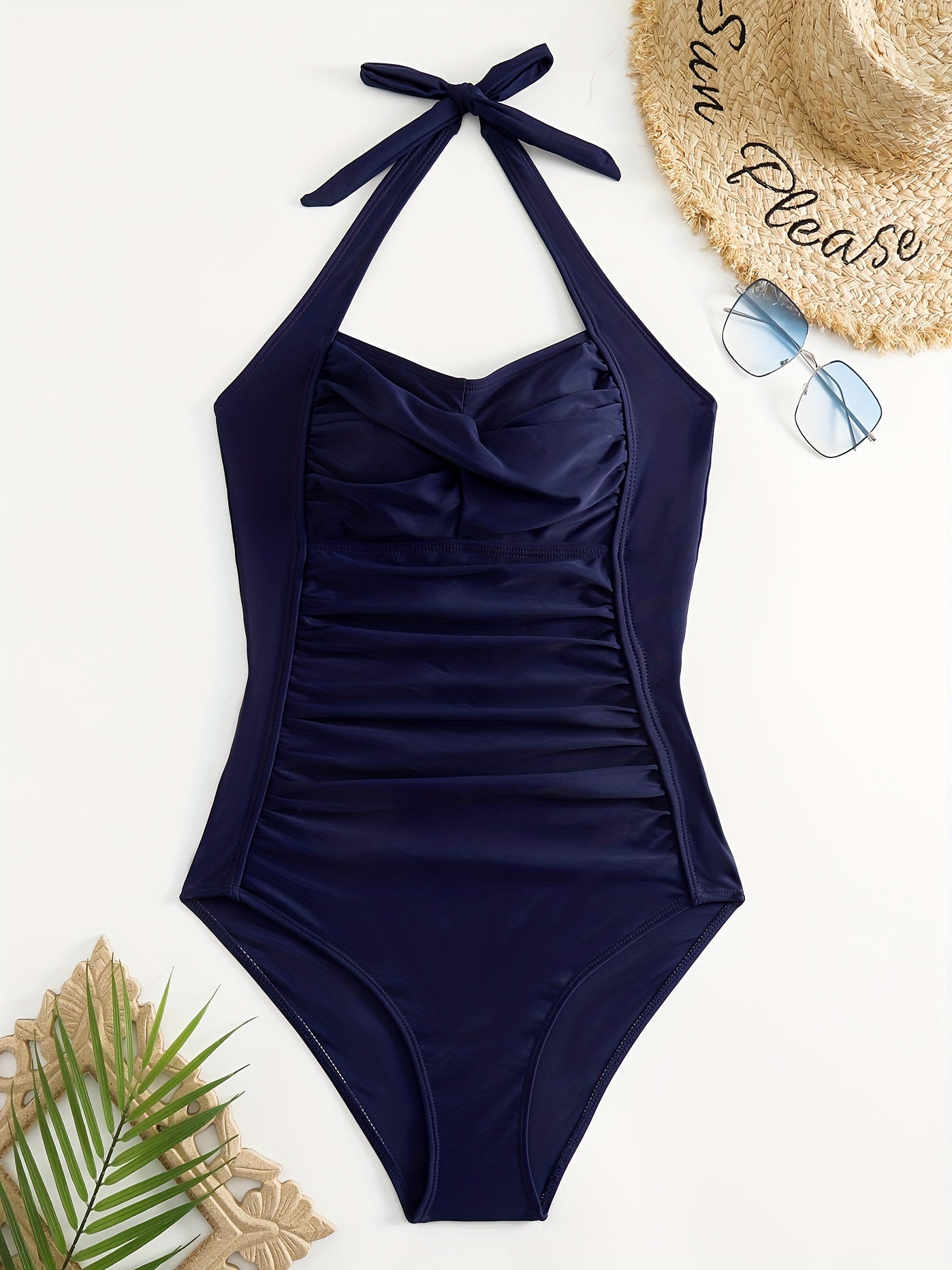 Retro Plus Size Swimsuit with Tummy Control