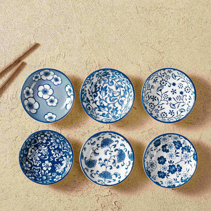 Set of 6 Ceramic Dipping Sauce Dishes - Great for Soy Sauce, Vinegar, and Condiments - Perfect for Kitchen and Restaurants