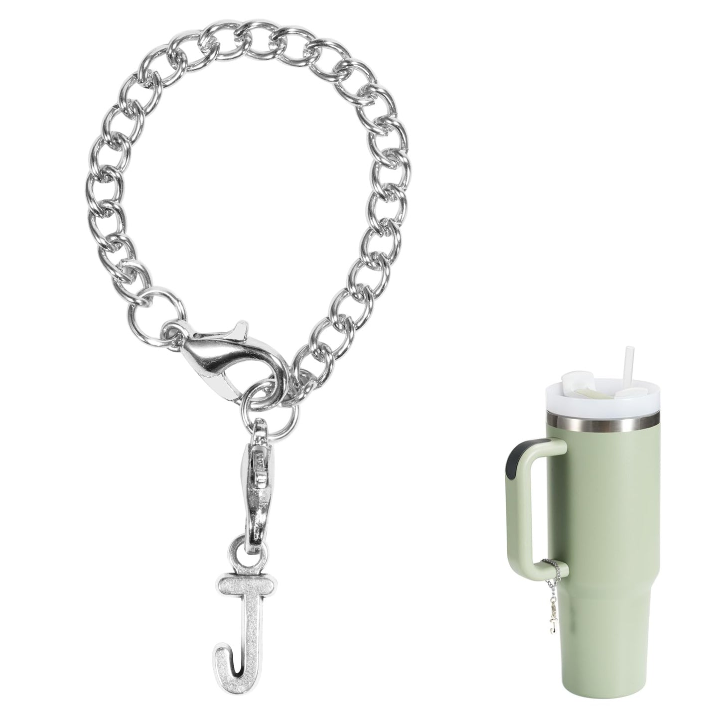 1-pc letter charm accessory for tumblers and water bottles.