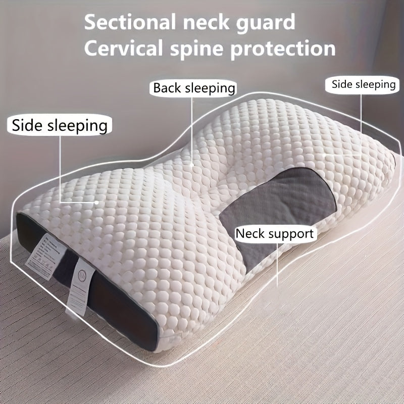 Knitted pillow for neck protection, sleep massage, moisture absorption, and breathable for household and decoration in living room and bedroom.