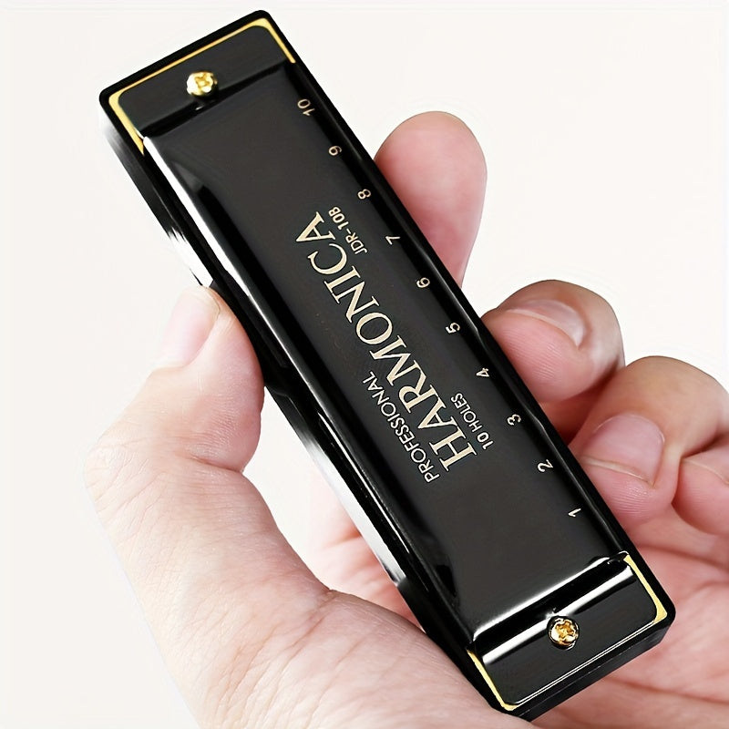 10-hole C Key Blues Harmonica with Hard Case - Ideal for beginners, students, and professionals - Great gift for Eid Al-Adha