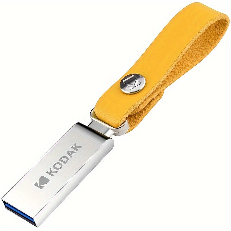 KODAK K122 USB 2.0 Metal Flash Drive is shockproof and available in 16GB, 32GB, 64GB, and 128GB capacities.