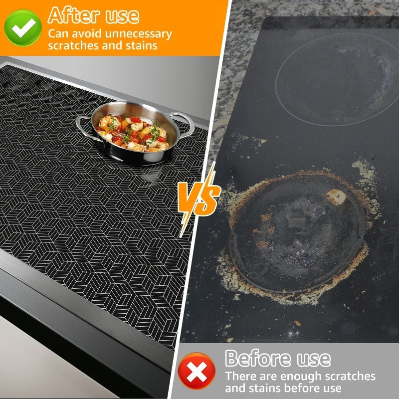 Silicone Kitchen Stove Mat - Extra-Large Size, Heat-Resistant, Non-Slip Countertop Protector with Anti-Scratch Design for Oven, BBQ, and Cooking