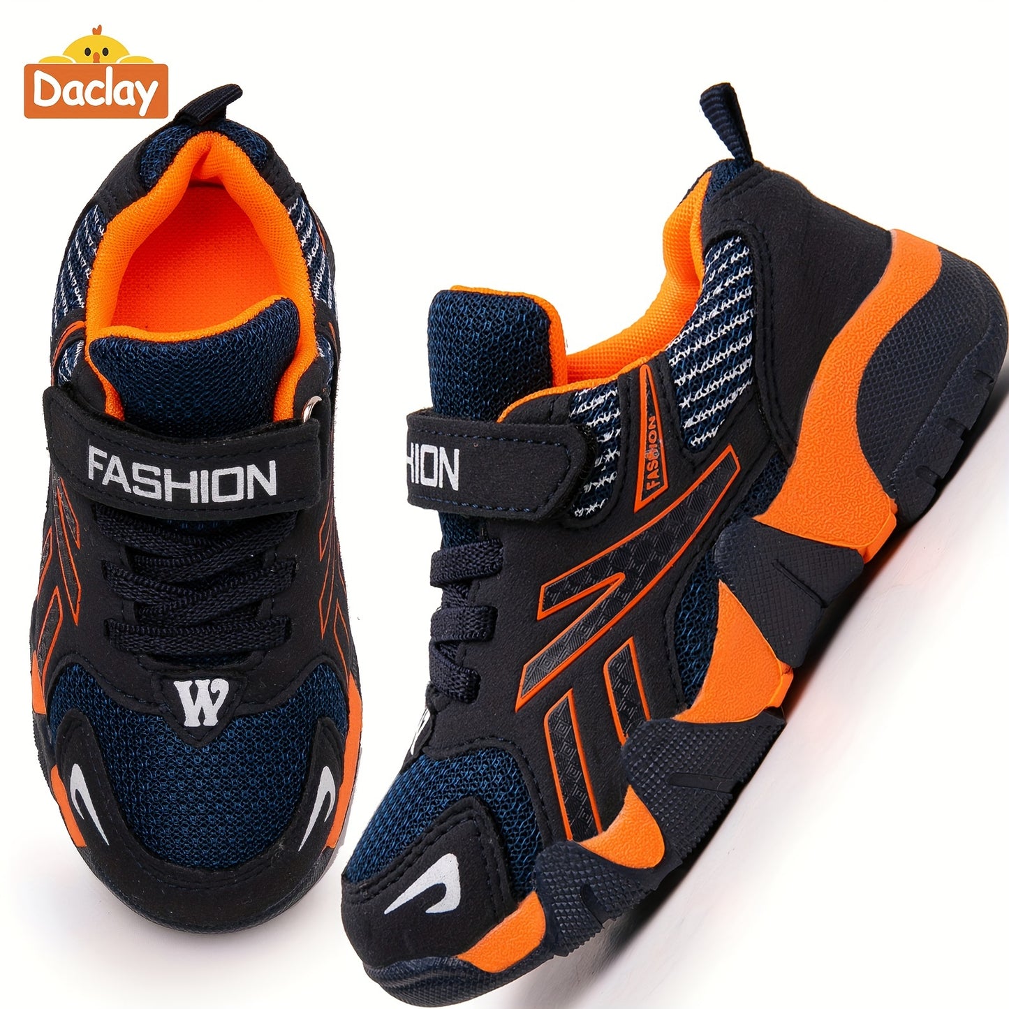 Daclay Kids Sports Shoes with Breathable Upper, Composite Toe, Argyle Pattern, for Ages 14 and Under, Ideal for Tennis and Gymnastics in All Seasons.