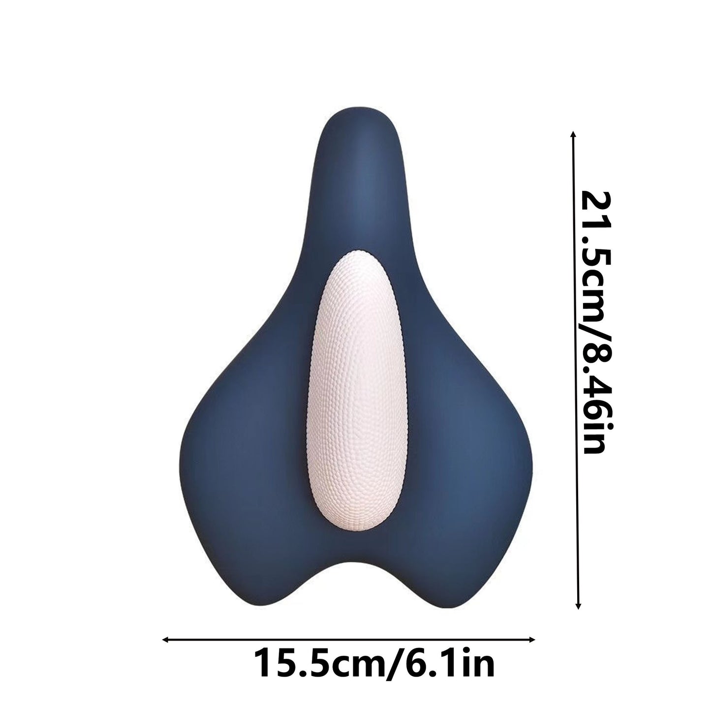 Blue non-slip kegel exerciser made of rubber and PP, manual pelvic massage tool without battery.