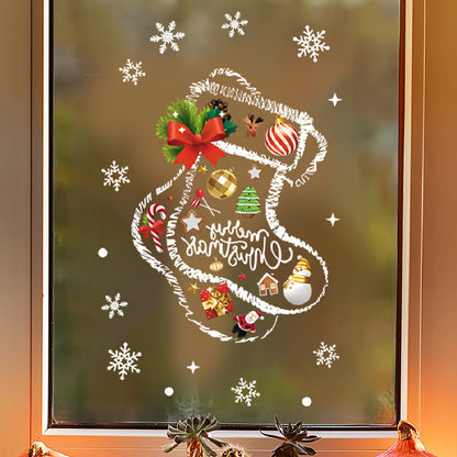 Get into the Holiday Spirit with Christmas Window Clings - Beautiful Festive Decorations for Home & Shop Windows, Easy Self-Adhesive PVC Stickers, 5mil Thick