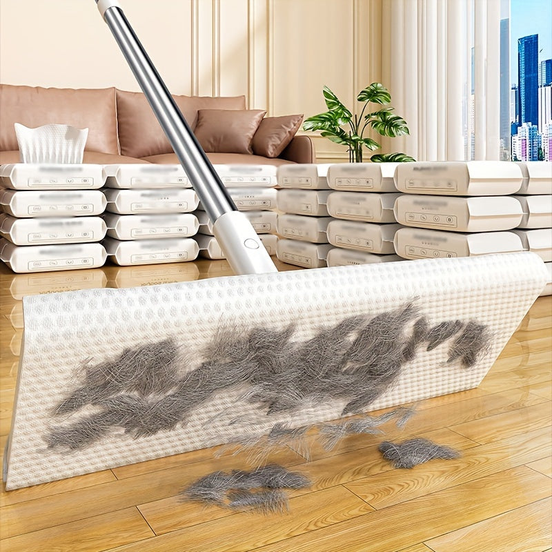 Effortlessly clean your floors with Joybos Electrostatic Dusting Mop Pads - Convenient disposable paper towels for quick and easy floor cleaning