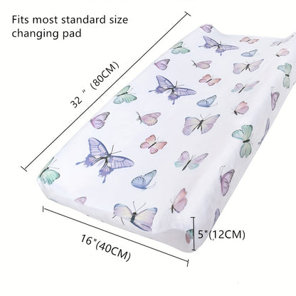 1 piece baby fitted sheet with plush printed design, ideal for comfortable bedding and diaper changing pad cover.