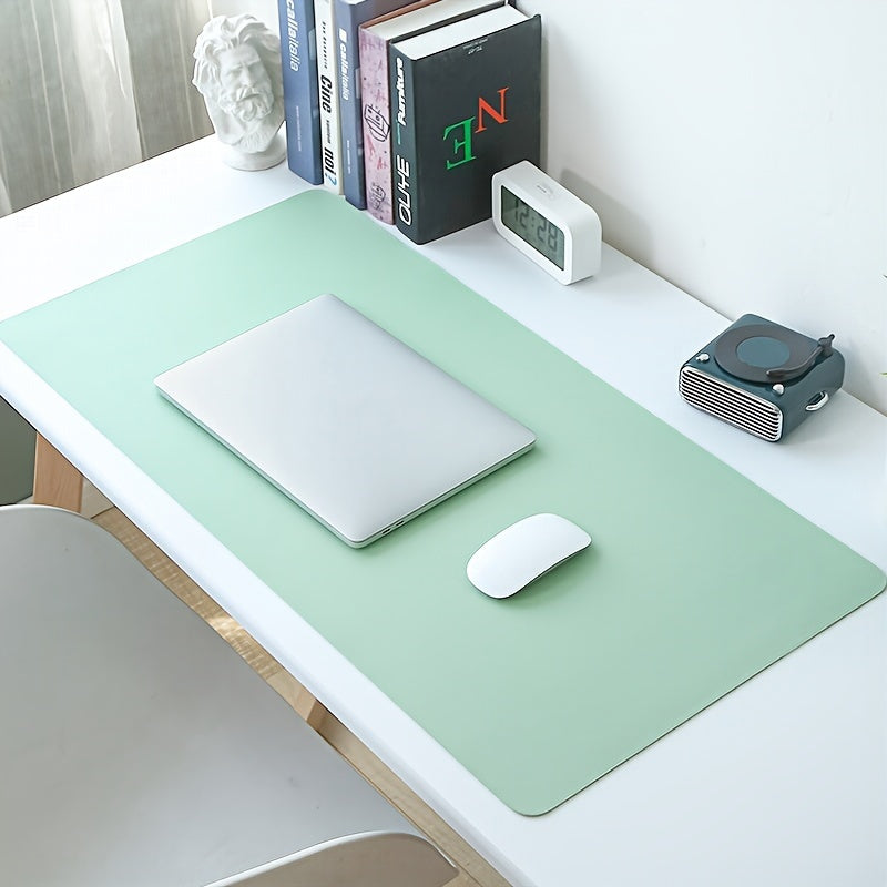 1 Non-slip PVC Faux Leather Desk Mat, Waterproof and Stain Resistant, Easy to Clean, Available in Multiple Colors for Office or Study Table.