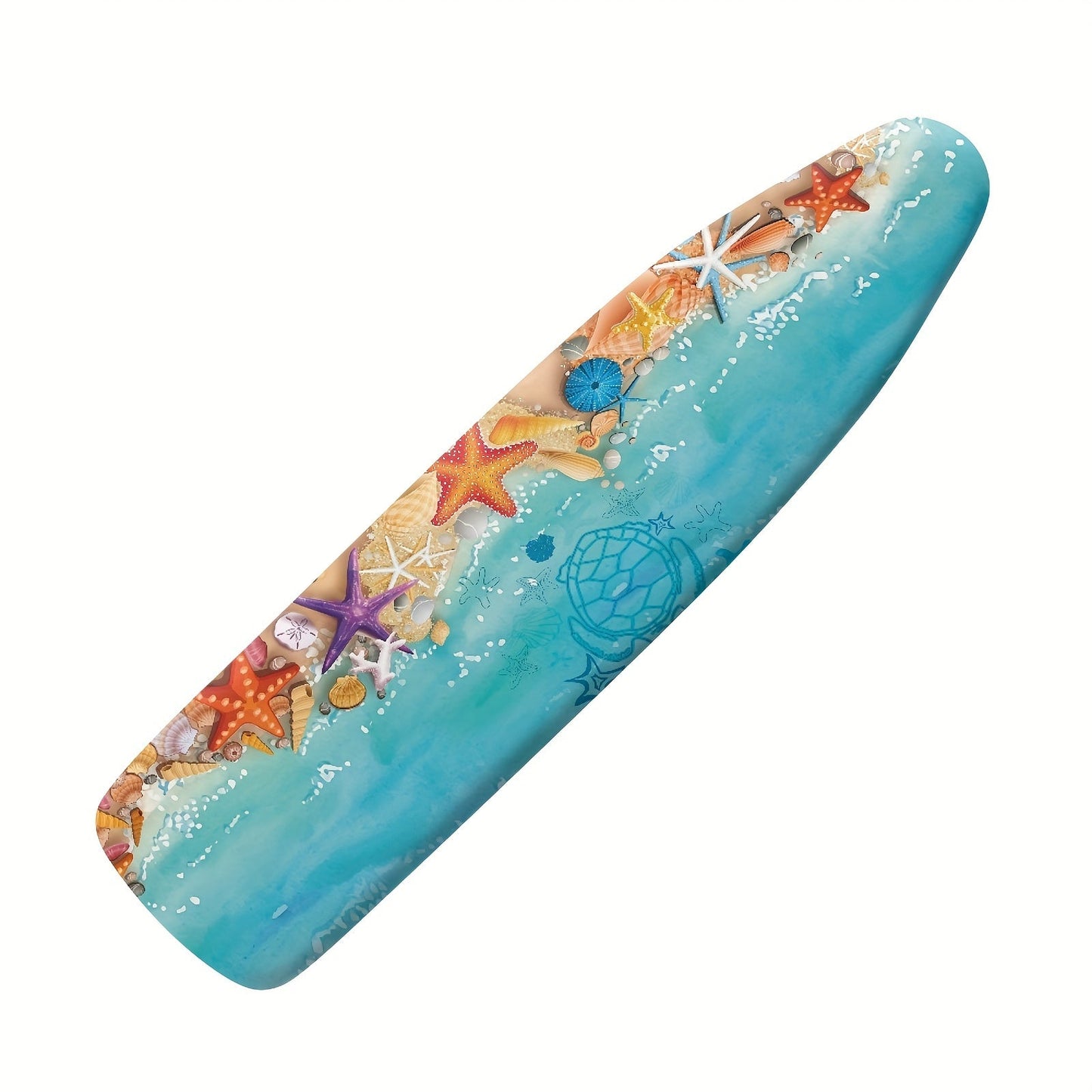 Ocean Sea Style Beach Starfish Pattern Ironing Board Cover, 1 Piece, High-Temperature and Scorch Resistant, Dustproof Clear Cover, Suitable for Laundry, Toggery Clothing Store, and Home Supplies, Iron Pad Covers Included