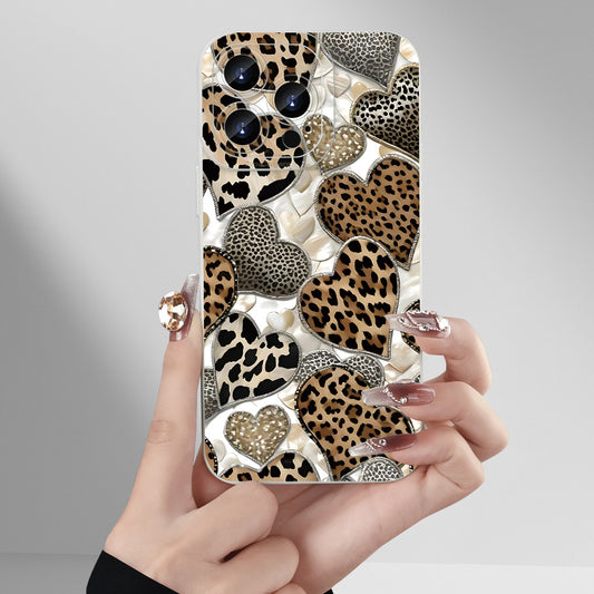 Chic leopard print iPhone case for various models, great gift for any occasion.