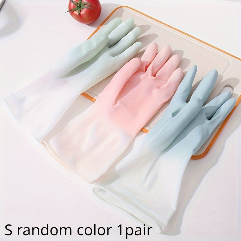 Versatile Household Cleaning Gloves for Kitchen - Durable, Waterproof, and Reusable Dishwashing Gloves with Non-Slip Grip. Perfect for Laundry and Housework. Essential Cleaning Tool for Living Room and Kitchen. No Electricity or Batteries Required.