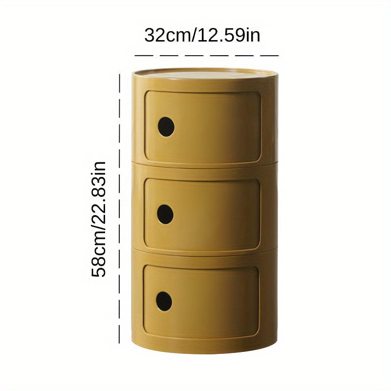 Bedside Table with Drawers, 1pc available in 2/3/4 Drawer options. Perfect for Living Room, Bedroom, Office, Small Spaces, Bathroom, Storage, Organization. Can also be used as a Cabinet, End Table, or Under-Bed Storage solution.