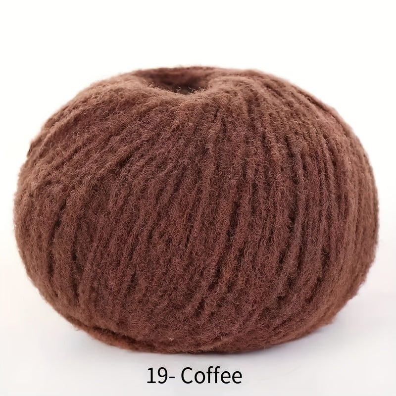 Soft velvet yarn roll made of skin-friendly nylon fiber, 40g mixed color, perfect for DIY hand-knitted plush items like dolls, scarves, blankets, hats, and small accessories.