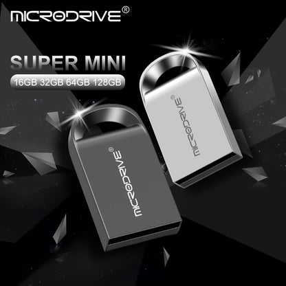 Microdrive mini USB flash drive with key ring, available in various sizes from 4GB to 128GB. Creative gift idea with MINI M1 buttons.