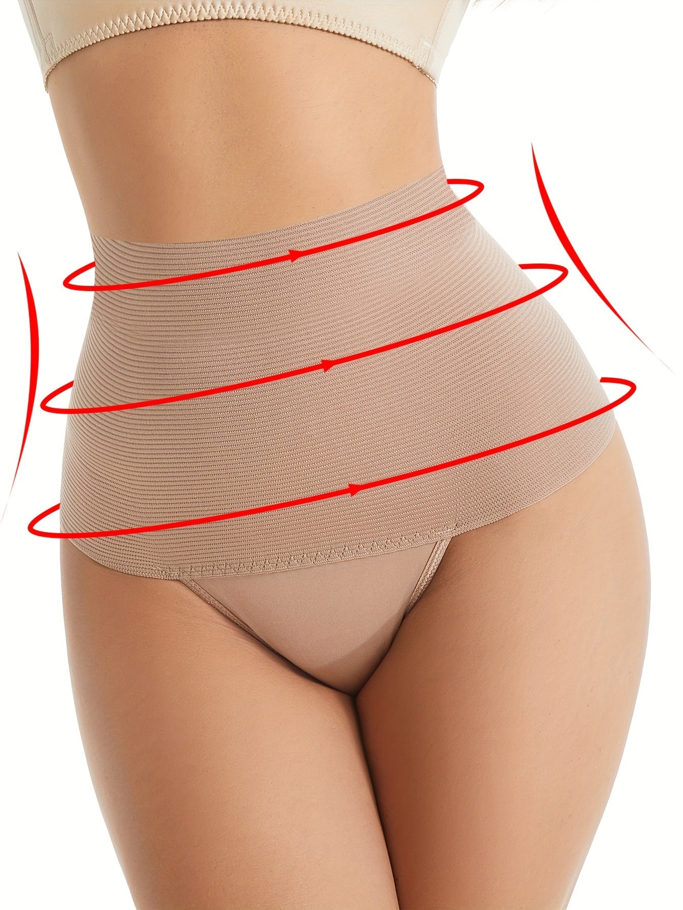 Women's high waist shaping panties with tummy control and compression for slimming