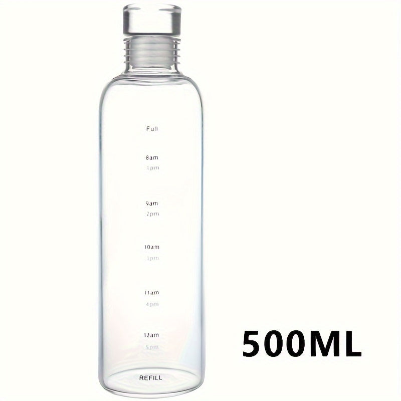 Stay Hydrated with Our Durable 500/700ml Sports Water Bottle, Featuring Time Marker and Leak-Proof Polycarbonate Material. Perfect for Outdoor Activities, this BPA-Free Plastic Drink Container is Shatter-Resistant and an Ideal Gift for Christmas, New