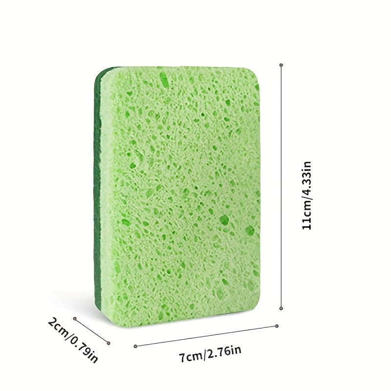 Green Heavy Duty Scrub Sponges and Scouring Pads - Perfect for Cleaning Kitchen, Dishes, and Bathroom - Available in Packs of 5, 10, or 20 - Strong and Long-Lasting