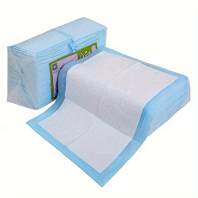 Leak-proof, absorbent dog pee pads for housebreaking and incontinence management.