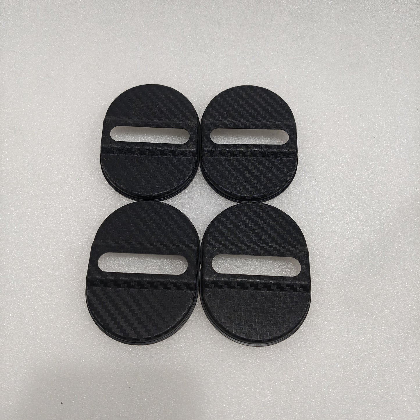 4pcs Car Door Lock Protector Covers for BMW F30, Audi A3 - Universal Anti-Rust Plastic Sleeve.